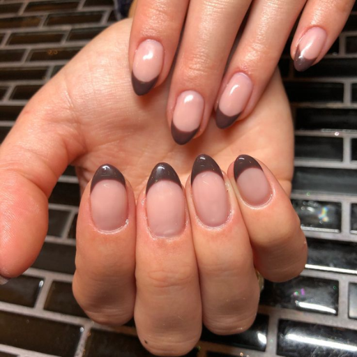 How do you achieve the perfect brown French tip nails at home