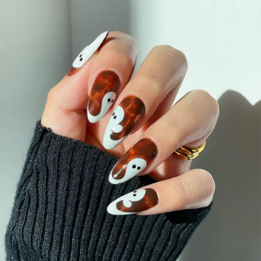 What nail colors work best for a classy Halloween look