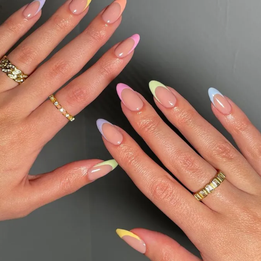 Colorful French Tip Nails: A Modern Twist on the Classic Look