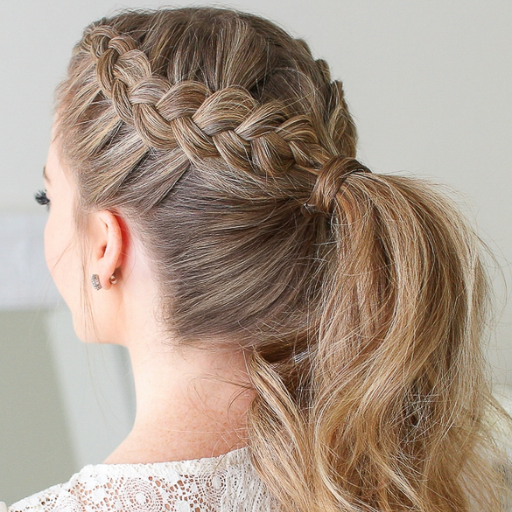 Can you achieve a high ponytail with two French braids
