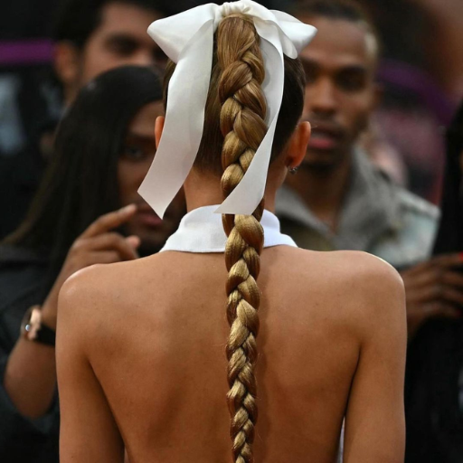 What is the process for French braids into a ponytail