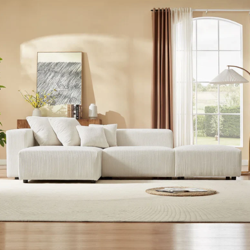 Are corduroy sectional sofas a good choice for larger living rooms
