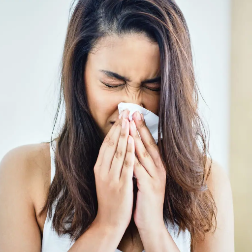 sneezing when aroused