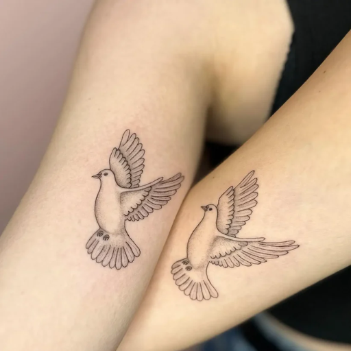 How can I create a minimalist peace tattoo