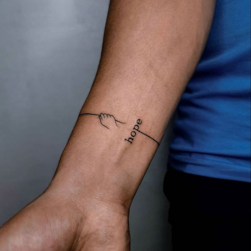 What are some simple tattoo ideas for men's wrists